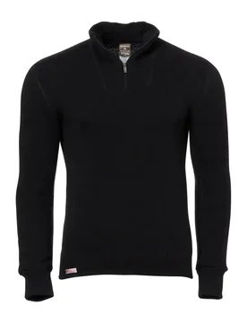 Rollkragenpullover Zip Turtleneck 400 mit Reißverschluss - Pine Green / M Herren Pine Green adult Herren - Woolpower - FashionsVida