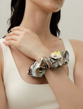 Scrunchie Seta | Elastico per Capelli Zodiacale | Delicato & Senza Piega | Taglia Unica