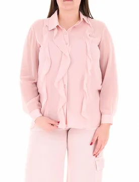 Blusa con volants ROSA 27 - PERSONA by MARINA RINALDI - FashionsVida