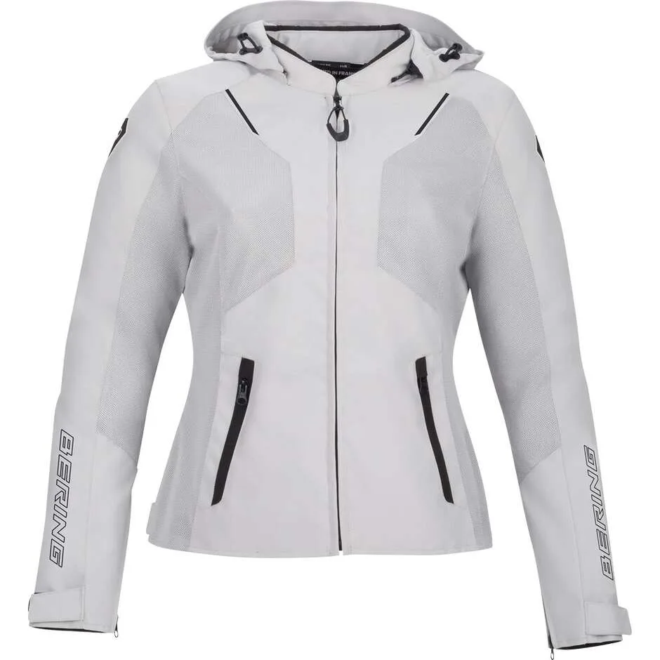 Giubbotto Moto da Donna LADY WING Grigio/Nero taglia 44 - Bering - FashionsVida