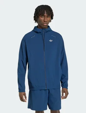 TRACK TOP TECH TREFOIL ESSENTIALS HOODED FULL ZIP 2XL Night Indigo - Adidas - FashionsVida