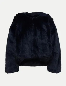 Kunstfell Jacke KILCHURN Schwarz 3 - Drykorn - FashionsVida