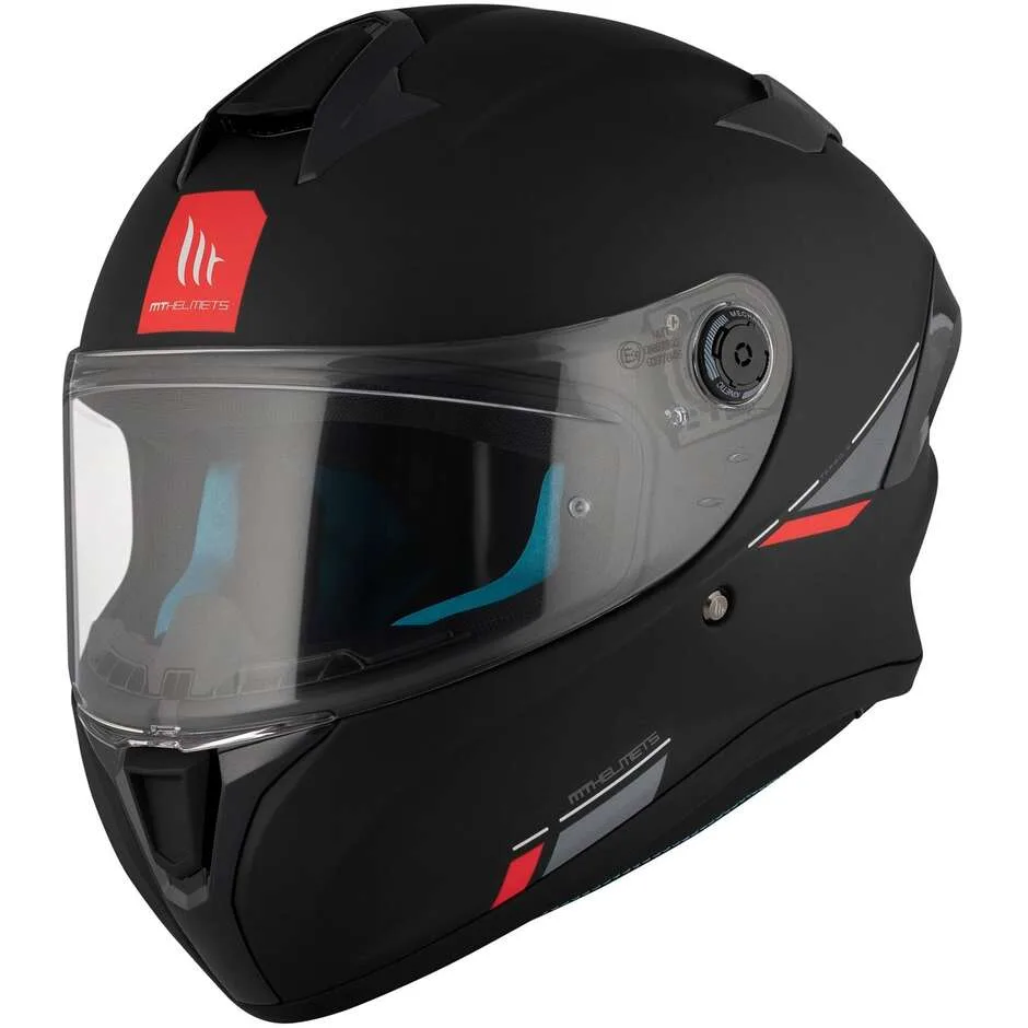 Casco Moto Integrale TARGO S SOLID A1 Opaco Nero taglia S - MT Helmets - FashionsVida