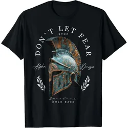 Greek Sparta Helmet Warrior Soldier Spartan T-Shirt for men large size mens clothing S-6XL tops