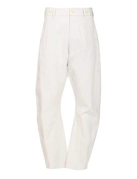 Pantaloni con fibbia sul retro