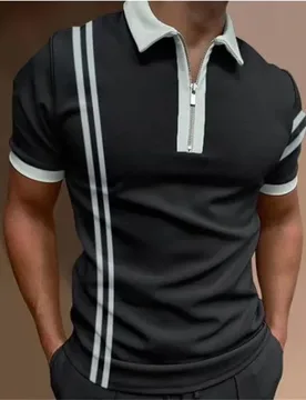 Summer Polyester Short Sleeve 3D Hd Printing Comfortable T Shirts Men Clothing Leisure Fashion Breathable Zipper Polos - Aliexpress - FashionsVida