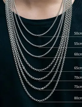 Titanium Infinity Necklace for Men Women 3mm Square Rolo Chain, Durable Skin Friendly Solid Titanium Round Link Box Chain - Aliexpress - FashionsVida