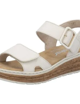 Keilabsatzsandalen Sandaletten Fsk 62760-60 40;41 - Rieker - FashionsVida