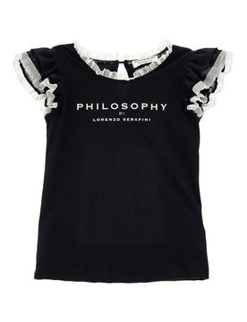 T-Shirt Con Rifinitura In Pizzo