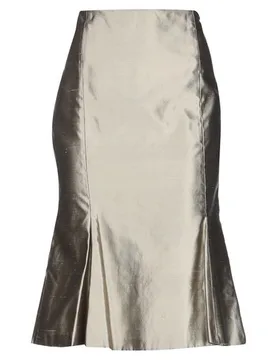 Falda midi Mujer Caqui 40 Mujer - Clips - FashionsVida