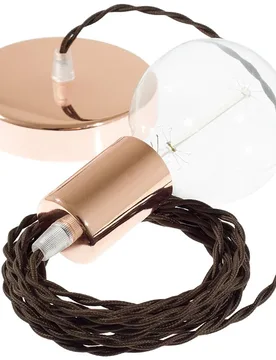 Cables Suspension Luminaire Tm13 2 M Diy Brown / Copper One Size - Creative - FashionsVida