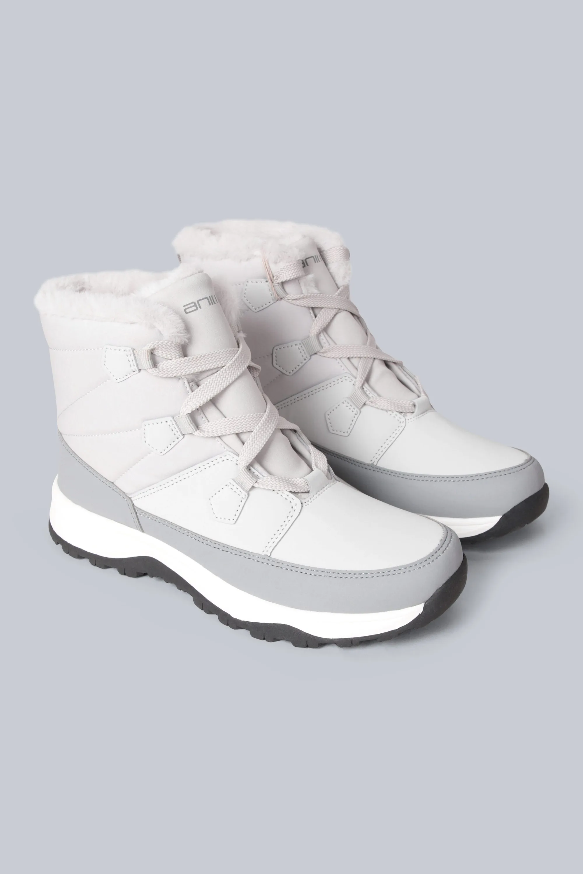 Filey Womens Snow Boots - Grey - Grey - Size: 7 - Animal - FashionsVida