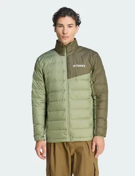 Giacca Terrex Multi Light Down CLIMAWARM M Tent Green / Olive Strata - Adidas - FashionsVida