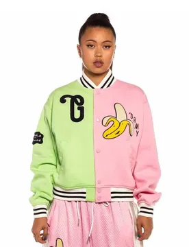 Blouson Bomber Jungle Punch Pink S Homme