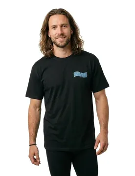 T-shirt à Manches Courtes Tiki Hand Strip Black S ,Femme