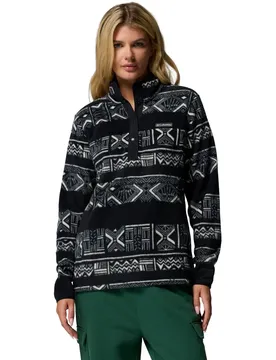 Benton Springs Printed 1/2 Snap Damen Rollkragenpullover, schwarz XL