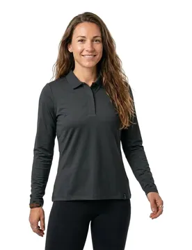 Polo à Manches Longues Crossover 26093 Deep Black 5XL