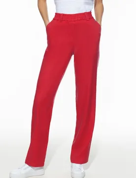 Softleinenmix-Hose Marlene, Regular Fit#normale Größen#Kurzgrößen, Farbe Rot, 46, weich und elastisch bequeme Schlupfform Damen - Walbusch - FashionsVida