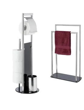 WC-Garnitur & Handtuchständer „Ravina“ 3in1 WC-Set - WENKO - FashionsVida