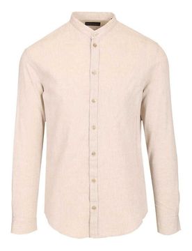 Camicia con colletto alla coreana