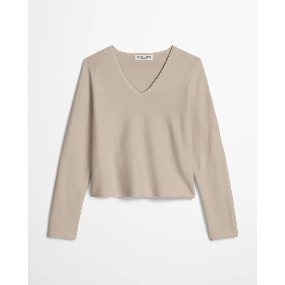 Sudadera de mujer sin costuras suelta de puro algodón orgánico - MARC O'POLO - FashionsVida