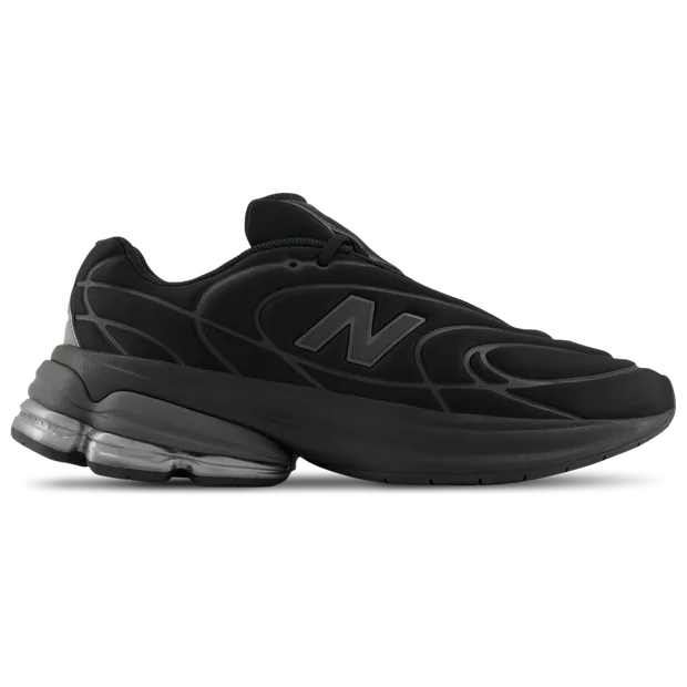 Men's Sneakers - Black - Size 9.5 - Leather - Black - Size: 9.5 - New Balance - FashionsVida