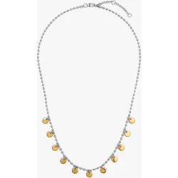 Collar de acero inoxidable corto con abalorios