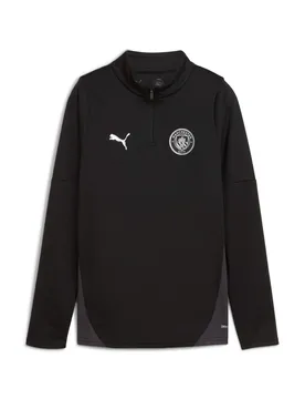 Manchester City Kinder Trainingsoberteil 1/4 Zip 2025/26 - Noir - unisex - Size: 10 ans