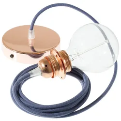 Cables Lampe Suspendue Pendel Pour Abat-jour Rc30 Diy 50 Cm Stone Gray / Copper One Size