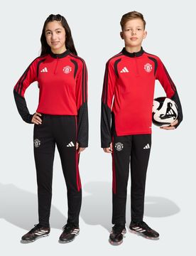 Pantaloni da allenamento Tiro 26/27 Manchester United bambini e bambine 13-14A Black
