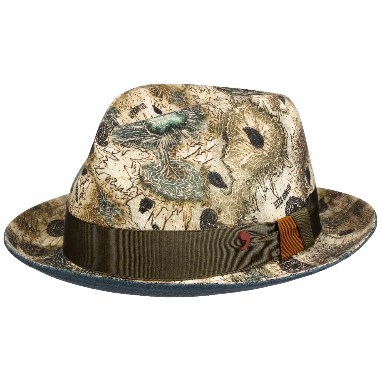 Michael Ad Identity Linen Hat by Alfonso DEste - beige-green - Size: M (56-57 cm) - Alfonso D´Este - FashionsVida