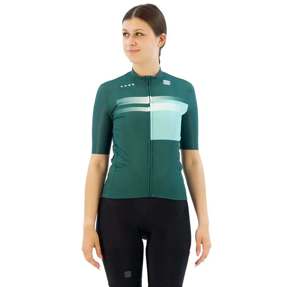 Maglia A Maniche Corte Gruppetto Shrub Green / Yucca - Sportful - FashionsVida