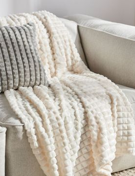 Sinsay - Coperta bubble - panna