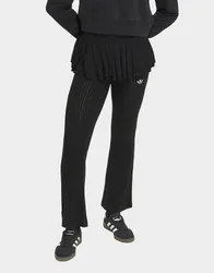 Womens Leggings Slim In Maglia Con Volant - Nero, nero nero Bambino taglia 11-12Y