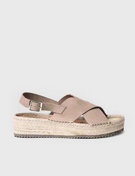 Sandalias de plataforma de mujer de piel con hebilla - Toni Pons - FashionsVida