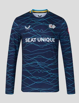 Yorkshire Cricket Men's 26/27 T20 Long Sleeve Jersey - Peacoat PEACOAT 5XL male - Castore - FashionsVida