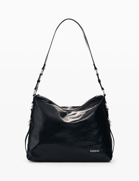 Bolso Hombro Mediano, Mujer, Poliuretano, Negro, U