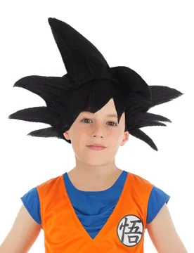 Son Goku-Perücke für Kinder Dagon Ball schwarz - CHAKS - FashionsVida