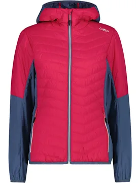 Woman jacket hybrid fix hood chaqueta outdoor mujer Rojo (42) - CMP - FashionsVida