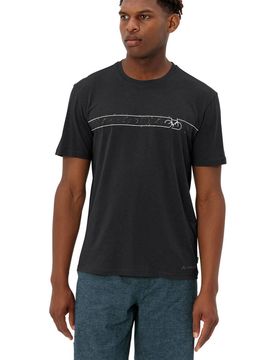 Cyclist t-shirt v camiseta ciclismo hombre Negro (M)