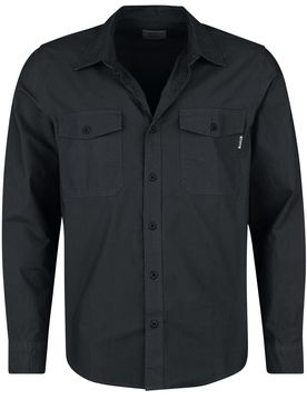 Langarmhemd - Boston Shirt - L bis 3XL - für Männer - Größe XXL - schwarz - Männer - male
