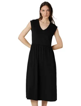 Vestito Corto Senza Maniche Ayna Black L - Deeluxe - FashionsVida