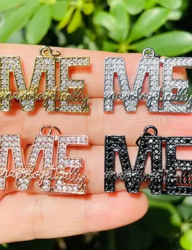 Pcs Unapologetically Me Word Charms for Women Bracelet Making Zirconia Pave Letter Pendant Necklace Handcraft Jewelry Wholesale - Aliexpress - FashionsVida
