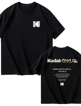 Kodak Summer Brand Fashion Cool Retro Y2K Print 100% Cotton Men's T-shirt Street Casual Sweat-absorbing Breathable Short Sleeve - Aliexpress - FashionsVida