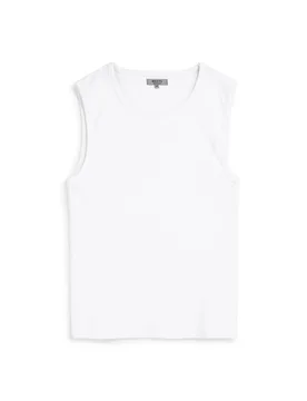 Canotta bianca tinta unita alpha PT-M-T-9071 L - Boardman - FashionsVida