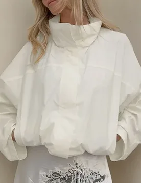 Outdoor Anorak Jacket Windbreaker with Drawstring Hood Stand Collar Loose Fit Water Resistant Parka Coat - Aliexpress - FashionsVida