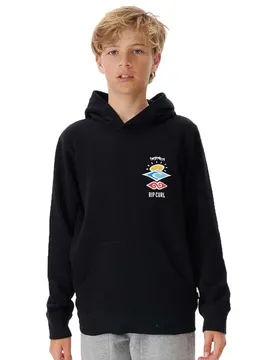 Felpa Con Cappuccio Search Icon Black 14 Anni