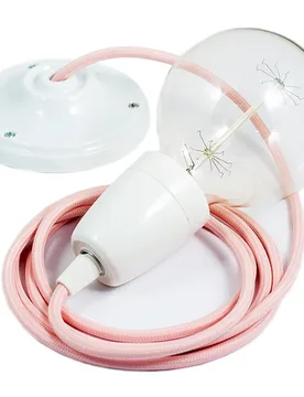 Cables Suspension Luminaire Rm16 Diy 1 M Pink / White One Size - Creative - FashionsVida