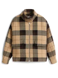 Chaqueta de lana marrón 42