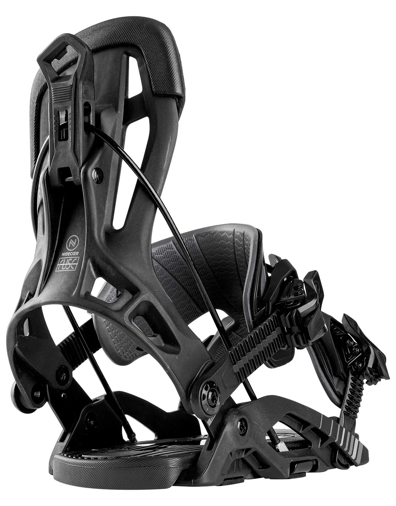 Fixations de snowboard - Flow Fuse Black en Nylon - Taille 41,5-44,5 - Noir - Nidecker - FashionsVida